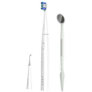 Periuta de dinti sonica electrica Aeno ADB0008, 30000 rpm, 3 moduri de curatare, IPX7, 3 capete de perie + instrument metalic de curatare + oglinda incluse, Alb