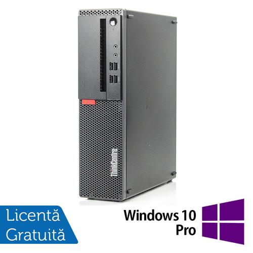 Calculator Sistem PC Refurbished LENOVO ThinkCentre M910s SFF, Intel Core i3-6100 3.70GHz, 8GB DDR4, 128GB SSD + Windows 10 Pro