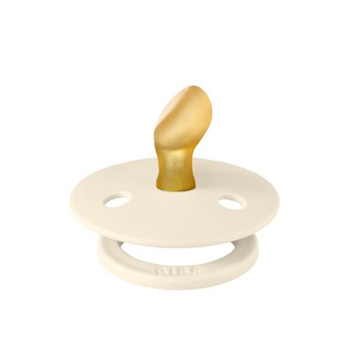 Suzeta Colour Latex, tetina anatomica, 0 luni + Ivory, BIBS