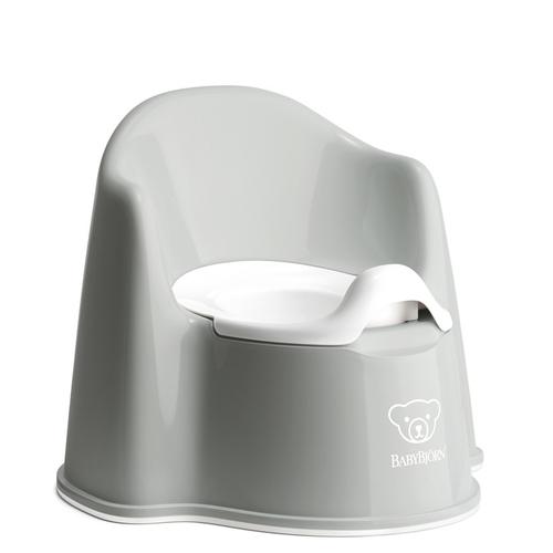 Olita cu protectie spate, BabyBjorn, Potty Chair Grey / White