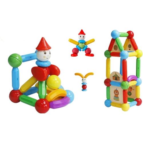 Set de constructie magnetic STICK 78 piese MAGPLAYER Set de constructie magnetic STICK 78 piese MAGPLAYER