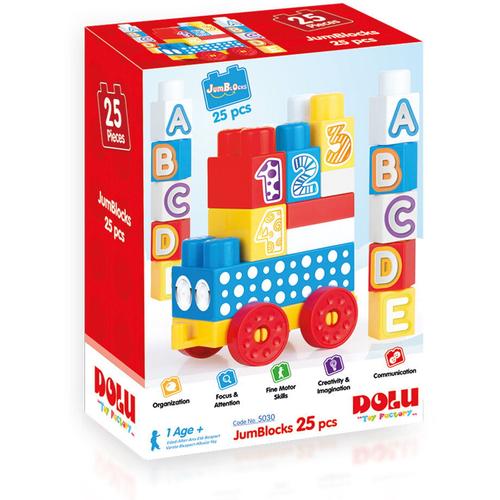 Cuburi de construit din plastic - 25 piese Cuburi de construit din plastic - 25 piese