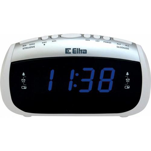 Radio cu ceas, Eltra, 18 x 6.3 x 10 cm, Alb Radio cu ceas, Eltra, 18 x 6.3 x 10 cm, Alb