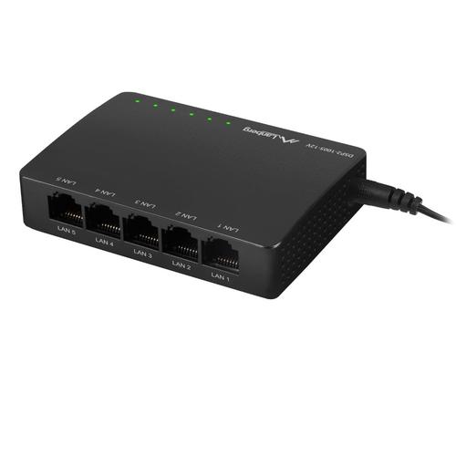 Switch Gigabit Lanberg 42416, cu 5 porturi Gigabit Ethernet RJ-45 10/100/1000 Mbps, 12V, racire pasiva (Negru) Switch Gigabit Lanberg 42416, cu 5 porturi Gigabit Ethernet RJ-45 10/100/1000 Mbps, 12V, racire pasiva (Negru)