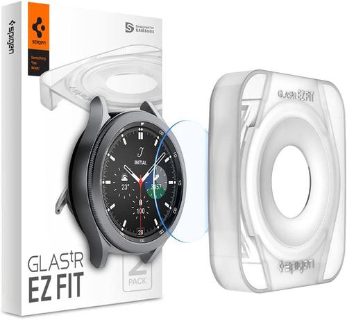 Folie Sticla Spigen pentru Samsung Galaxy Watch 4 Classic 42mm 2buc/pachet (sistem de aplicare inclus)