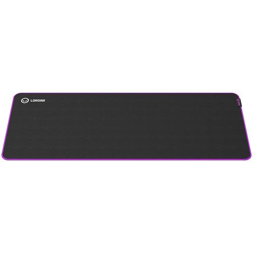 Mousepad gaming Lorgar Main 319 900x360, Negru/Mov