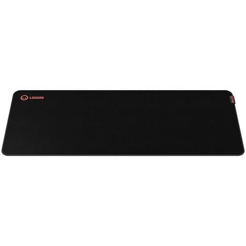 Mousepad gaming Lorgar Main 329 900x360, Negru/Rosu