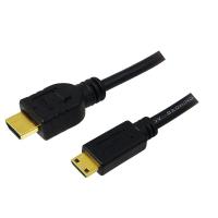 Cablu Logilink HDMI - miniHDMI High Speed 2m, Negru