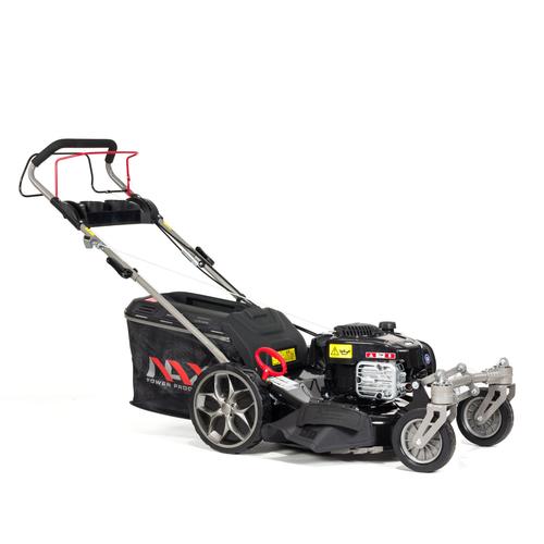Masina de tuns gazon/iarba autopropulsata pe benzina NAX 2000S, motor Briggs & Stratton 625E, 150 CC, 2.3 kW, latime lucru 46 cm, 6 trepte de taiere, inaltime taiere 25-75 mm, sac colector 60 l