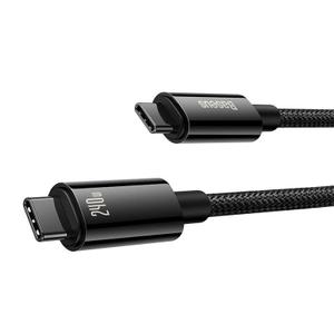 Cablu Baseus Tungsten Gold, USB Type-C, 240W, 3m (Negru)