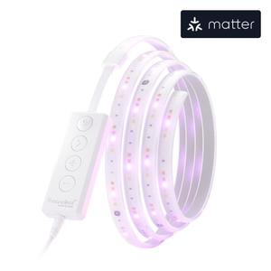 Banda LED Smart Nanoleaf Essentials Lightstrip Starter Kit Matter, 2m, control vocal, WiFi, RGB