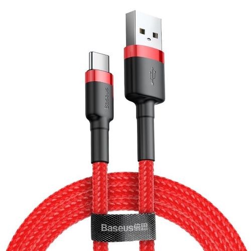 Cablu de date Baseus CATKLF-A09, USB-USB-C, 3 A, 0.5 m (Rosu/Negru) Cablu de date Baseus CATKLF-A09, USB-USB-C, 3 A, 0.5 m (Rosu/Negru)