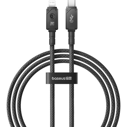 Cablu Date si Incarcare USB-C - Lightning Baseus Unbreakable, 20W, 1m, Negru