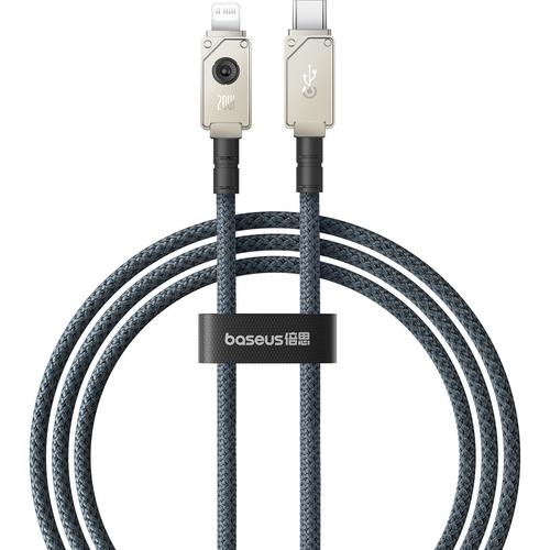 Cablu Date si Incarcare USB-C - Lightning Baseus Unbreakable, 20W, 1m, Alb