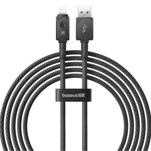 Cablu Date si Incarcare USB-A - Lightning Baseus Unbreakable, 18W, 2m, Negru