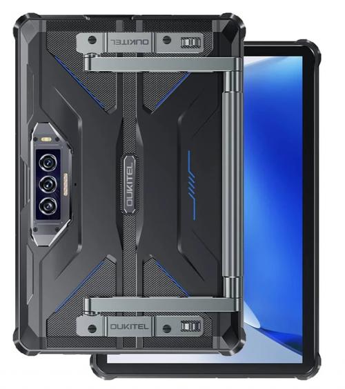 Tableta Oukitel RT7 Titan, Procesor Dimensity 720 Octa-Core, Ecran IPS FHD+ 10.1inch, 12GB RAM, 256GB Flash, Waterproof IP68/IP69K, 48MP+32MP, 5G, Dual SIM, Android (Albastru)
