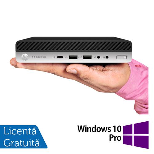 Calculator Sistem PC Refurbished HP ProDesk 600 G3 Mini PC, Intel Core i5-7500T 2.70GHz, 8GB DDR4, 256GB SSD + Windows 10 Pro