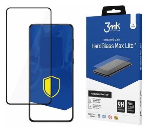 Folie de protectie Ecran 3MK HardGlass Max Lite pentru Samsung Galaxy S22 5G S901, Sticla Securizata, Edge Glue, Neagra