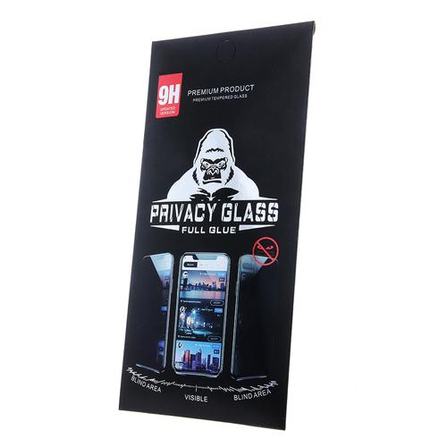 Folie de protectie Ecran Privacy OEM pentru Apple iPhone 14 Pro Max, Sticla securizata, Full Glue