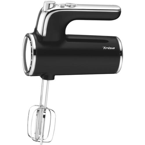 Mixer de mana Trisa Diners Edition 6621.4210, Putere 400W, Aspect retro \'50, 6 viteze si Turbo, 2 Carlige si 2 Teluri, Negru