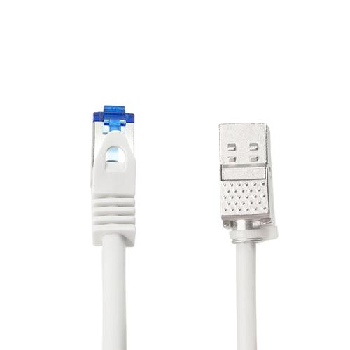Patch cord S/FTP LOGILINK Cat6a, prelungitor, LSZH, cupru, 15 m, gri, AWG26, dublu ecranat