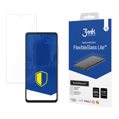Folie de protectie Ecran 3MK FlexibleGlass Lite pentru Samsung Galaxy A52s 5G A528 / A52 5G A526 / A52 A525, Sticla Flexibila, Full Glue