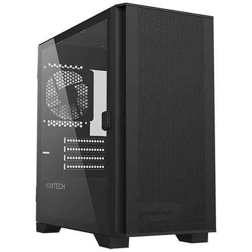 Carcasa Montech AIR 100 Lite, fara sursa, mesh, tempered glass (Negru)