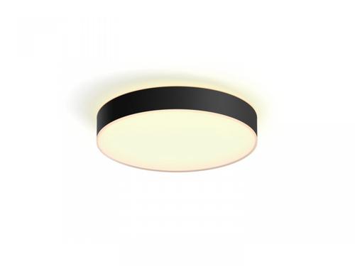 Plafoniera LED Philips Hue Enrave, Bluetooth, 33.5W, 4300 lm, lumina alba (2200-6500K), IP20, 42.5cm, Negru, Intrerupator cu variator inclus