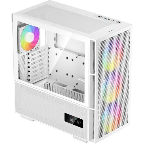 Carcasa Deepcool CH560 Digital, Middle Tower, E-ATX 4 Ventilatoare ARGB (Alb)