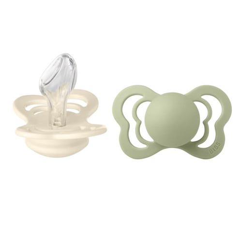 Set 2 Suzete Couture Silicon, Tetina Anatomica, 6 Luni +
