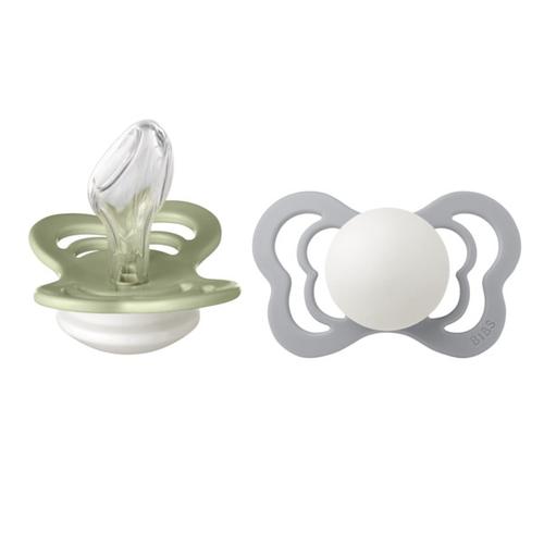 Set 2 Suzete Fosforencente Couture Glow Silicon, Tetina Anatomica, 6 Luni +