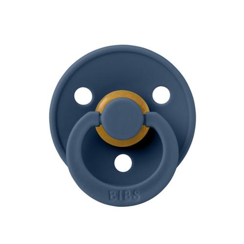 Suzeta Colour Latex, Tetina Rotunda, 6 Luni +, Steel Blue