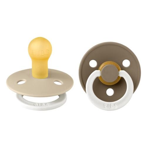 Set 2 Suzete Fosforescente Colour Glow Latex, Tetina Rotunda, 0 Luni +