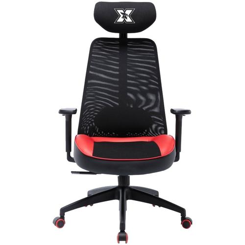 Scaun gaming Serioux Kyrian, Textil, Rosu/Negru - 0 | YEO