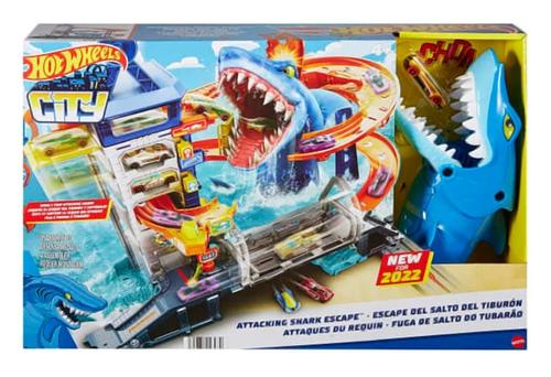 Set piste cu turn Hot Wheels Shark Escape HDP06