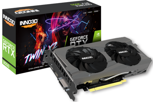 Placa video INNO3D GeForce RTX 3050 TWIN X2 8GB GDDR6 128-bit