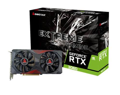 Placa video BIOSTAR GeForce RTX 3060 EXTREME GAMING 12GB GDDR6 192-bit