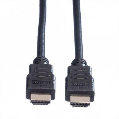 Cablu de date de mare viteza cu mufe aurite, Assman, 1.3 w/ amp HDMI A tata /HDMI A tata, 30m, Negru
