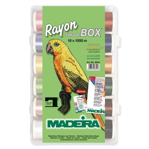 Smartbox 18 papiote ata de brodat Rayon No.40 Madeira 8043