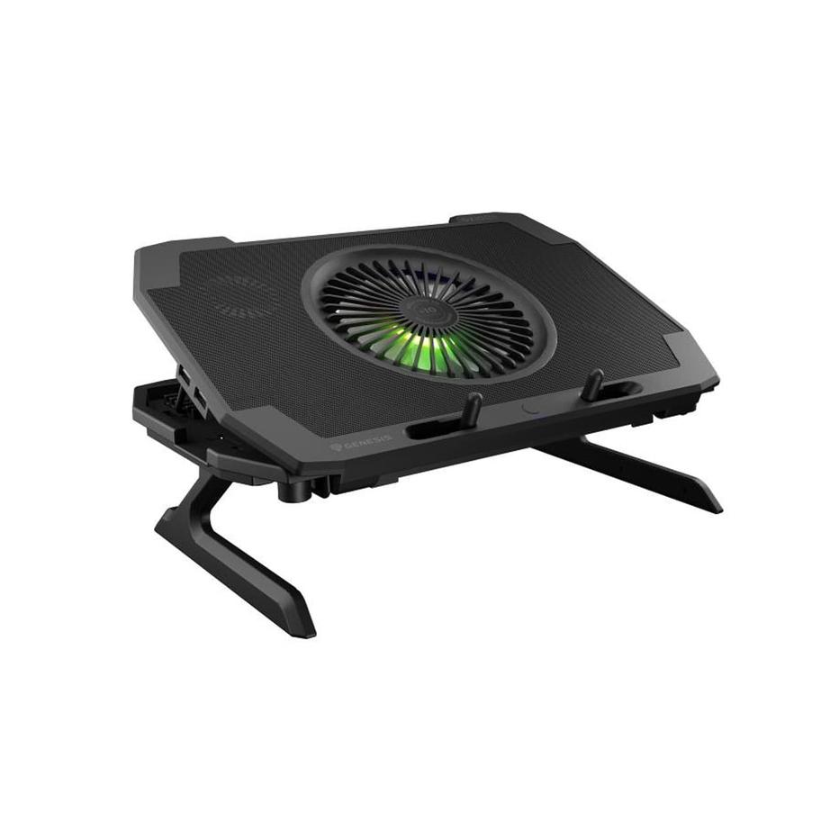 Notepad Cooler Cooler laptop Genesis Oxid 850, 5 ventilatoare, Lumina LED, Negru ...