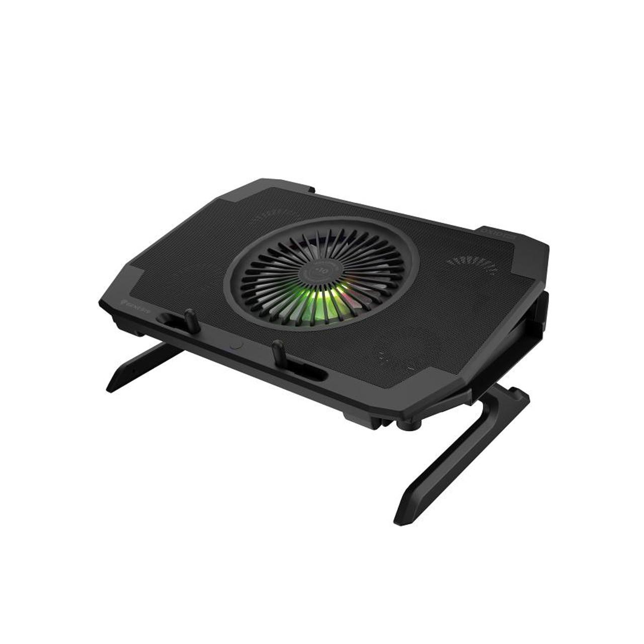Notepad Cooler Cooler laptop Genesis Oxid 850, 5 ventilatoare, Lumina LED, Negru ...