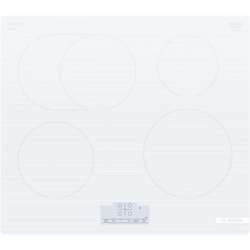 Plita incorporabila Bosch PIF612BB1E, Inductie, 4 zone de gatit, senzor PerfectFry Plus , 60cm, Alb