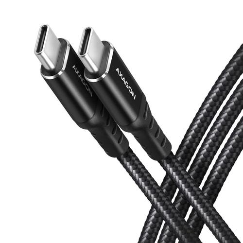 Cablu de date si incarcare, Axagon, USB-C la USB-C, 1.5 m, Negru
