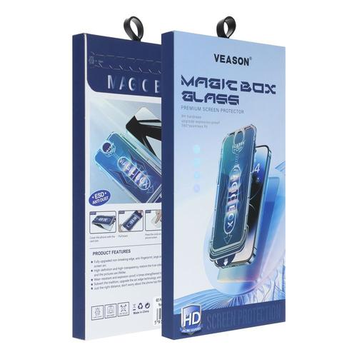 Folie de protectie Ecran Veason pentru Apple iPhone 11 / XR, Sticla Securizata, Full Glue, 6D, Neagra