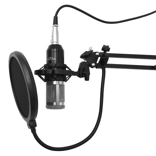 Microfon profesional Media Tech MT397S, cu accesorii pentru studio si streaming (Negru) Microfon profesional Media Tech MT397S, cu accesorii pentru studio si streaming (Negru)
