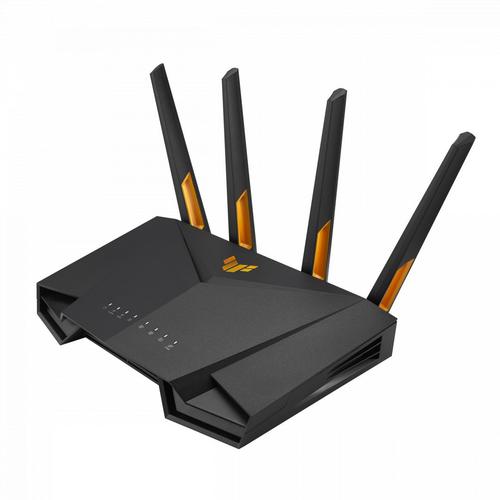 Router Wi-Fi Gigabit ASUS TUF-AX4200, Wi-Fi 6, Dual Band 574 + 3603 Mbps, Negru