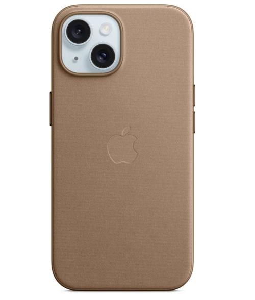 Husa Protectie Spate Apple FineWoven Case MagSafe pentru Apple iPhone 15 (Maro)