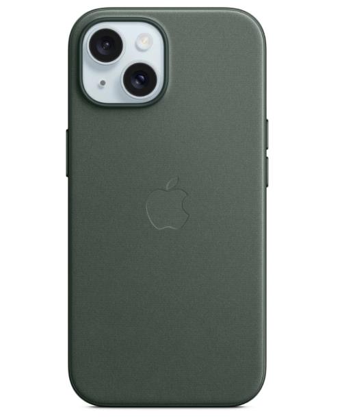 Husa Protectie Spate Apple FineWoven Case MagSafe pentru Apple iPhone 15 (Verde)