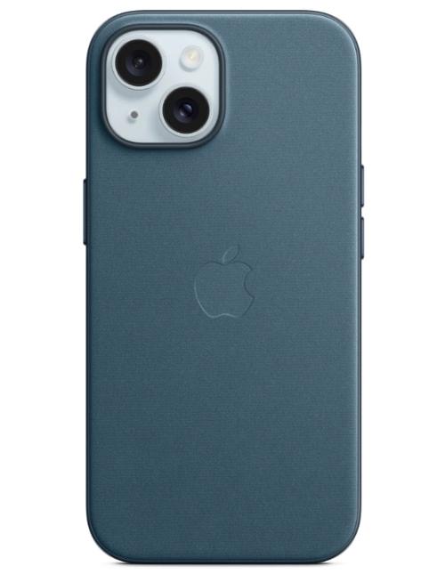 Husa Protectie Spate Apple FineWoven Case MagSafe pentru Apple iPhone 15 (Albastru)