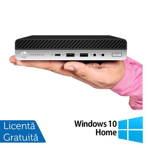 Calculator Sistem PC Refurbished HP ProDesk 600 G3 Mini PC, Intel Core i5-6500T 2.50GHz, 8GB DDR4, 256GB SSD + Windows 10 Home